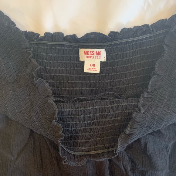 Black Off the Shoulder Baby Doll Top - Picture 3 of 3